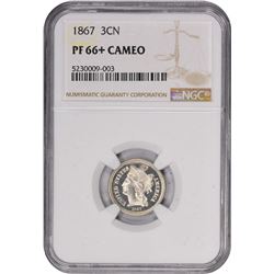 1867 Proof-66 + Cameo NGC.