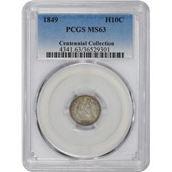 1849 MS-63 PCGS.