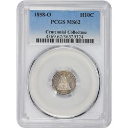 1858-O MS-62 PCGS