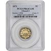Image 1 : 1873 Close 3. Proof-64 CAM PCGS.