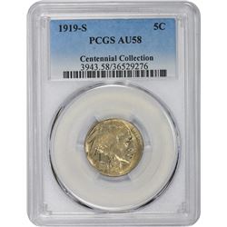 10011 1919-S AU-58 PCGS.