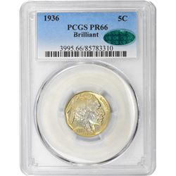 1936 Brilliant Finish. Proof-66 PCGS. CAC.
