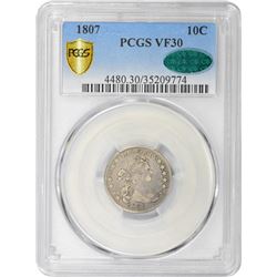 1807 JR-1. Rarity-2. VF-30 PCGS. CAC.