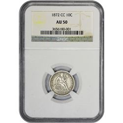 1872-CC AU-50 NGC.