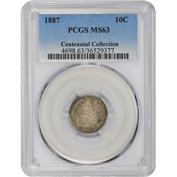 1887 MS-63 PCGS.