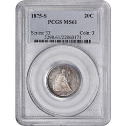 1875-S MS-61 PCGS.