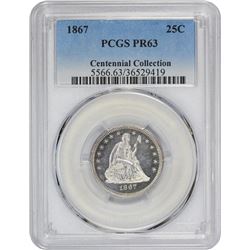 1867 Proof-63 PCGS.