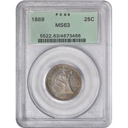 1889 MS-63 PCGS. OGH.