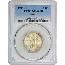 1917-D Type I. MS-64 FH PCGS.