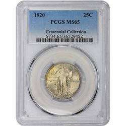 1920 MS-65 PCGS.