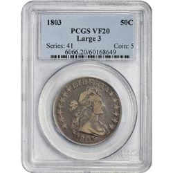 1803 O-103 Large 3. Rarity-3. VF-20 PCGS