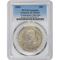 1826 O-118a. Rarity-1. Genuine – Cleaned – AU Details PCGS.
