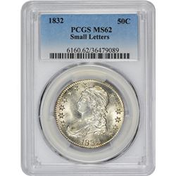 1832 O-103. Small Letters. Rarity-1. MS-62 PCGS.