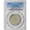 Image 1 : Select Mint State "1861" Scott Token, Struck in 1879 Using Confederat Half Doillar Die