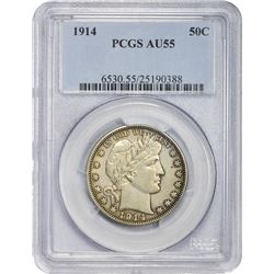 1914 AU-55 PCGS.