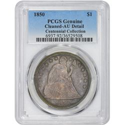 1850 Genuine – Cleaned – AU Details PCGS.