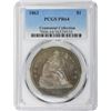 Image 1 : 1863 Proof-64 PCGS.