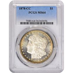 1878-CC VAM-2A. Die Chip at Nostril. Rarity-5. MS-64 PCGS.