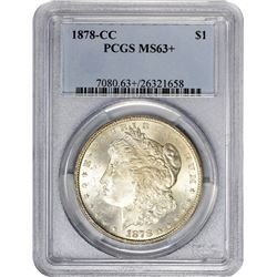 1878-CC Morgan. MS-63+ PCGS.