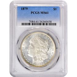 1879 VAM-1. Closed 9. Rarity-1. MS-61 PCGS.