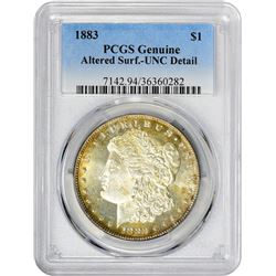 1883 VAM-Uncertain. Genuine – Altered Surfaces – Uncirculated Details PCGS.