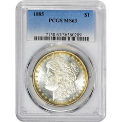 1885 VAM-1. Normal Dies. Rarity-1. MS-63 PCGS.