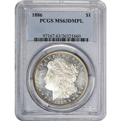 1886 MS-63 DMPL PCGS.