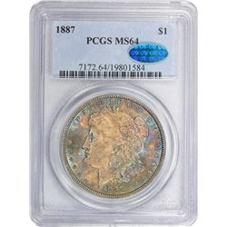 1887 MS-64 PCGGS. CAC.