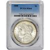 Image 1 : 1888 VAM-9B. High Date, Counter-Clashed Neck. Rarity-5. MS-64 PCGS.