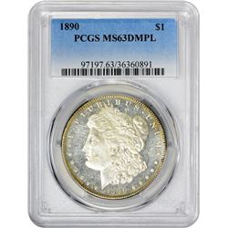 1890 VAM-13. Far Date. Rarity-1. MS-63 DMPL PCGS.