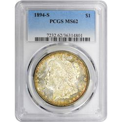 1894-S VAM-4. Far Date. Rarity-3. MS-62 PCGS.