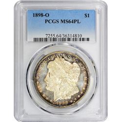 1898-O VAM-1. Normal Dies. Rarity-2. MS-64 PL PCGS.