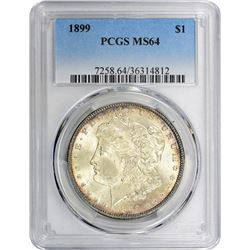 1899 VAM-6. Open and Closed 9s. Rarity-5. MS-64 PCGS.