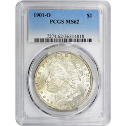 1901-O VAM-4. O Tilted Left. Rarity-3. MS-62 PCGS.