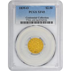 1839-O Winter-1. EF-45 PCGS.