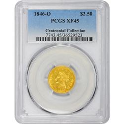 1846-O Winter-3. EF-45 PCGS.