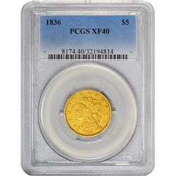 1836 Breen-6509. EF-40 PCGS.