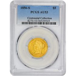 1856-S AU-53 PCGS.