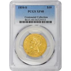 1854-S EF-40 PCGS.