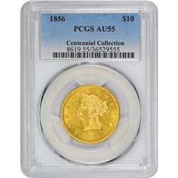 1856 AU-55 PCGS.