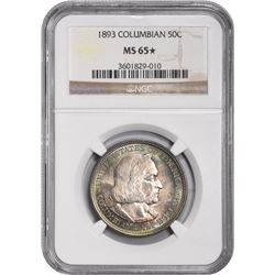 1893 Columbian Exposition 50¢. MS-65* NGC.