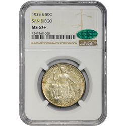 1935-S San Diego-California Pacific International Exposition 50¢. MS-67+ NGC. CAC.