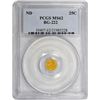 Image 1 : Undated (1853) Round 25¢. BG-222. Liberty Head. Rarity-2. MS-62 PCGS
