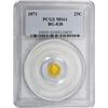 Image 1 : 1871-G Round 25¢. BG-838. Liberty Head. Rarity-2. MS-61 PCGS.
