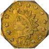 Image 3 : 1873 Octagonal $1. BG-1123. Indian Head. Rarity-4+. MS-62 PCGS. OGH.