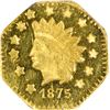 Image 3 : 1875 Octagonal $1. BG-1127. Large Indian Head. Rarity-4. MS-63 PL NGC.