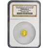 Image 1 : 1872-Dated Octagonal 50¢-Sized. Washington Head. Small Date. MS-63 NGC.