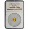 Image 1 : Undated (circa 1881) James Garfield Token. Gold. Looped. 10 mm. MS-63 NGC.