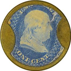 Take Ayer's Pills. 1 Cent. HB-17, EP-3, S-8. Choice About Uncirculated.