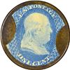 Image 3 : Joseph L. Bates Fancygoods. 1 Cent. HB-49, EP-6a, S-26. Choice About Uncirculated.